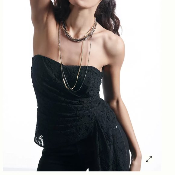 Corseted Corset Lace Boho Peasant Hipster Hippie Art Deco Farm Classy Blouse - Picture 1 of 7